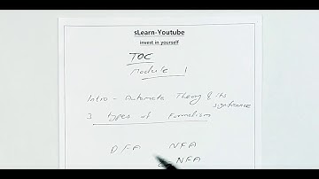 Theory of computation TOC module 1 #16
