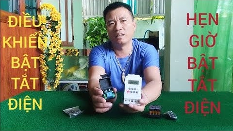 BỘ HẸN GIỜ VÀ ĐIỀU KHIỂN BẬT TẮT ĐIỆN TỪ XA CHO MÁY BƠM BÓNG ĐÈN CÁC THIẾT BỊ ĐIỆN 