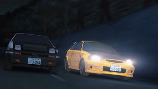 Initial D Ae86 Vs Ek9 Blind Attack With Speed Lover