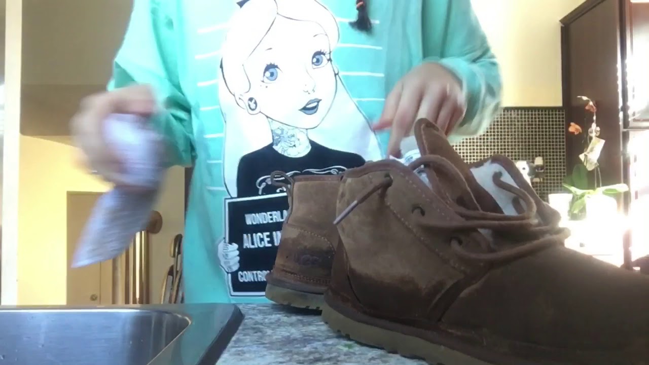 how to get water stains out of ugg boots