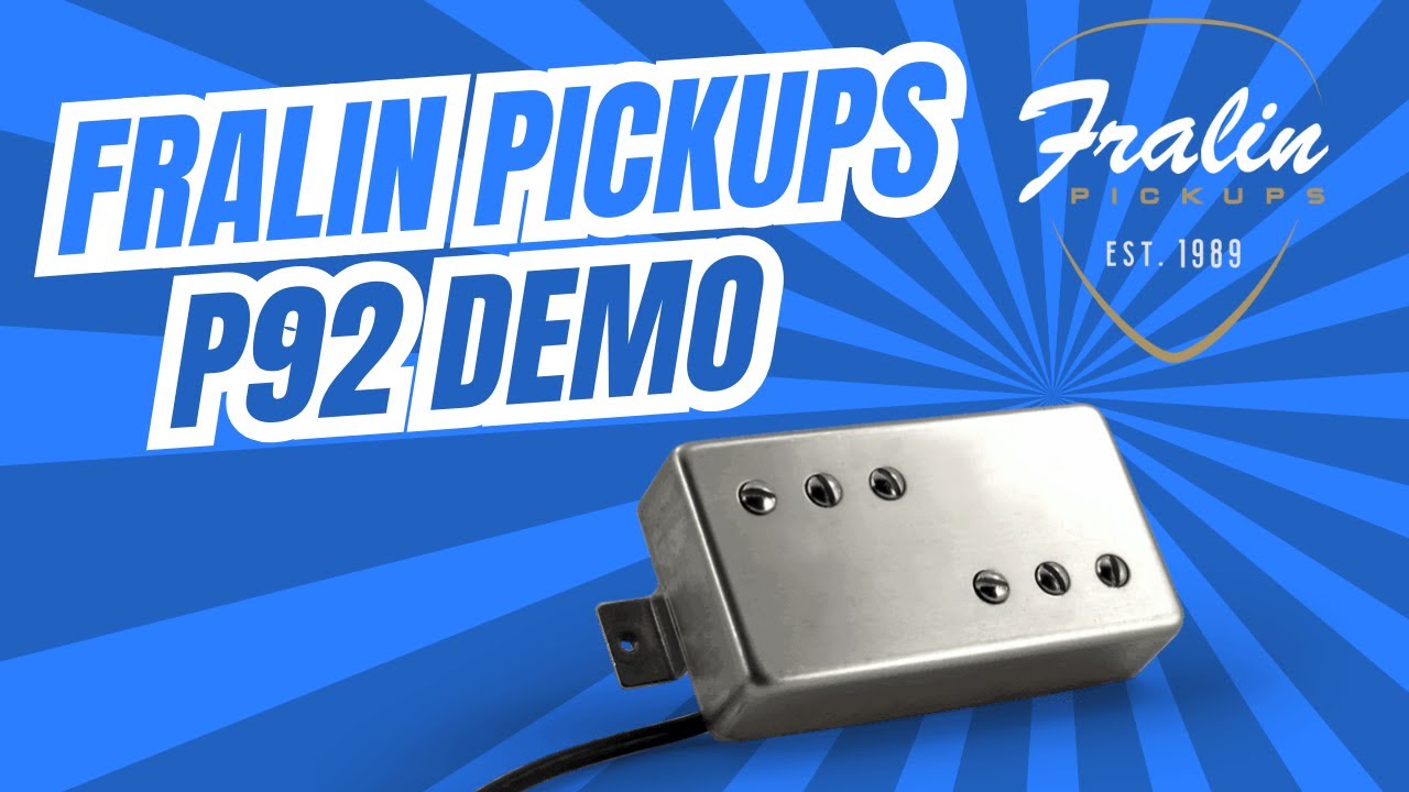 Fralin P-92 Guitar Pickups- Hum-Free P-90 Tone In A Humbucker Size.
