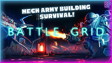 Battle Grid | BUILDING A MECH ARMY! | Bullet Heaven Horde Survival Auto Battler Roguelike Gameplay