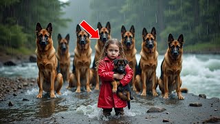 After Saving A Puppy, Little Girl Is Surrounded By German Shepherds — And  What They Do Is Shocking!