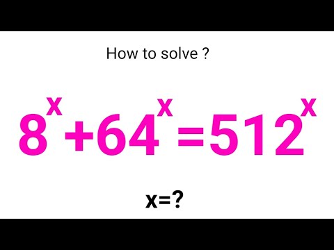 Math Problem | A Nice Exponential Equation - YouTube