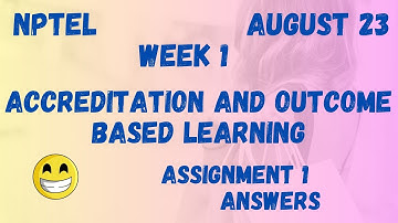 Assignment 1 | Accreditation And Outcome Based Learning Week 1 | NPTEL @HanumansView