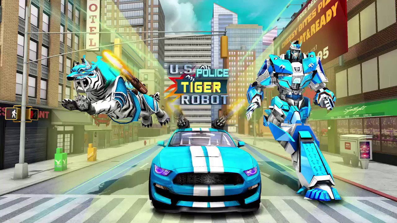 US Police Robot Tiger MOD APK cover