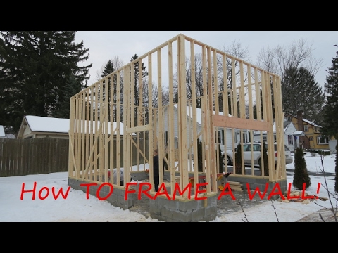 How To Frame HOW TO FRAME A WALL - YouTube