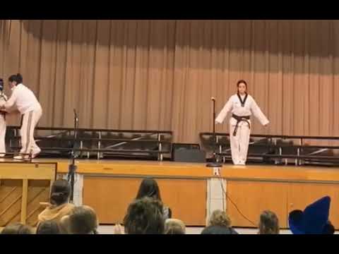 Taekwondo Demo at the Oak Hall Episcopal School.