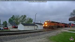 BNSF Monster Train: Eight Locomotives And 263 Cars