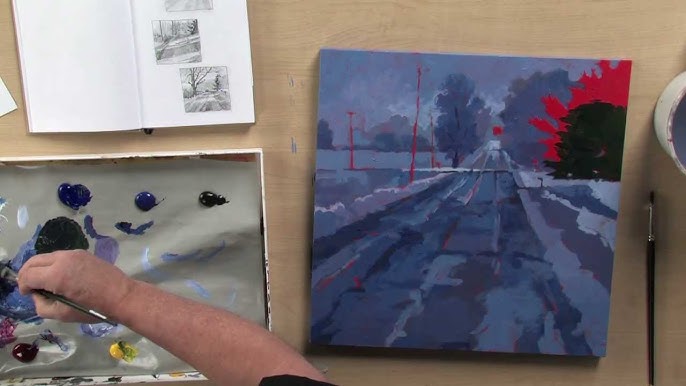 Mark Mehaffey: Paint Acrylic Landscapes - Understanding Sun & Shadow 