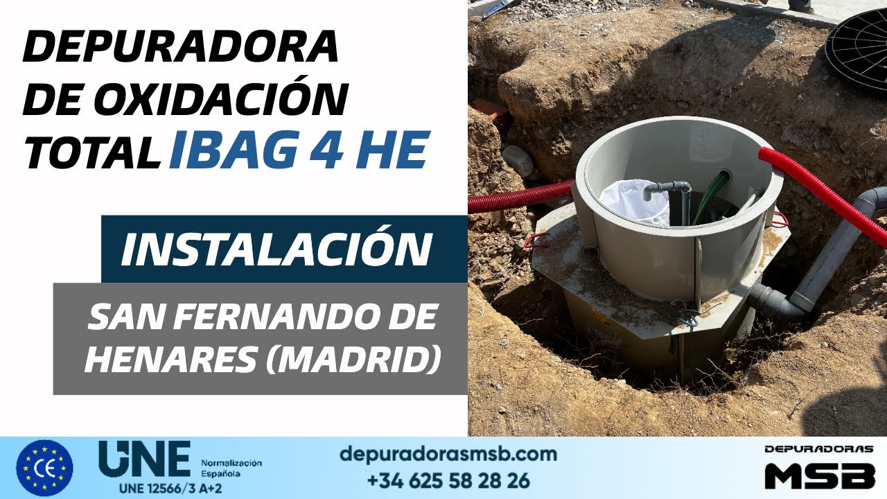 Depuradora de agua residual doméstica iBag