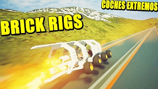 BRICK RIGS - COCHES COHETE, 3000 Km/h, AVIONES Vs CIUDAD E IMPACTOS ABSURDOS
