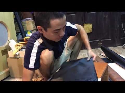 Video Dán lại thùng loa bằng giấy simili - youtube