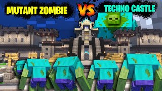 Techno Gamerz Castle VS Mutant Zombies And Skeletons| Minecraft Hindi