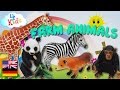 Bilingual Schleichtiere, wildlife and farm animals by names and sounds (german-english)