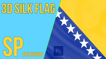 Photoshop Tutorial | 3D Silk Flag (3D Svilena Zastava)