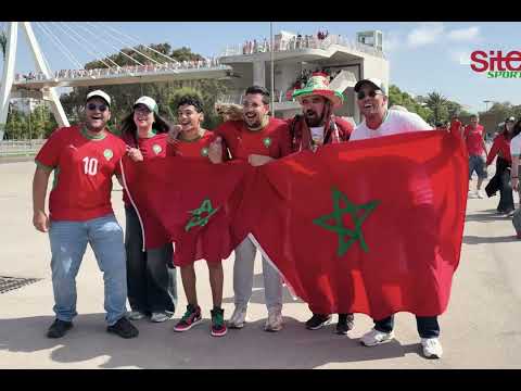 A boisterous public celebration... The famous Tetouan supporter ignites the atmosphere before the...