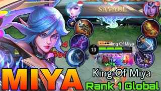 SAVAGE! Miya 10,000+ Hero Power - Top 1 Global Miya by King Of Miya - Mobile Legends