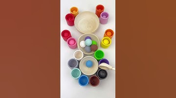 Color Sorting ASMR Reverse #asmr #marblerun