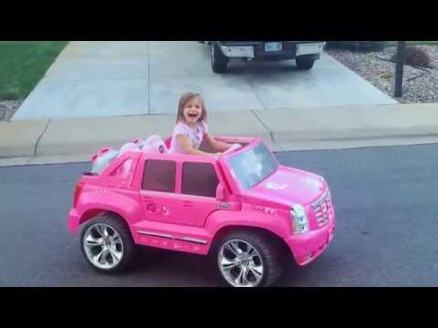 pink barbie escalade power wheels