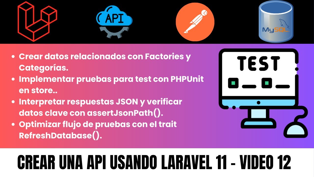 Probar Api Crear una API usando LARAVEL 11: Cómo Probar el ENDPOINT STORE con ...