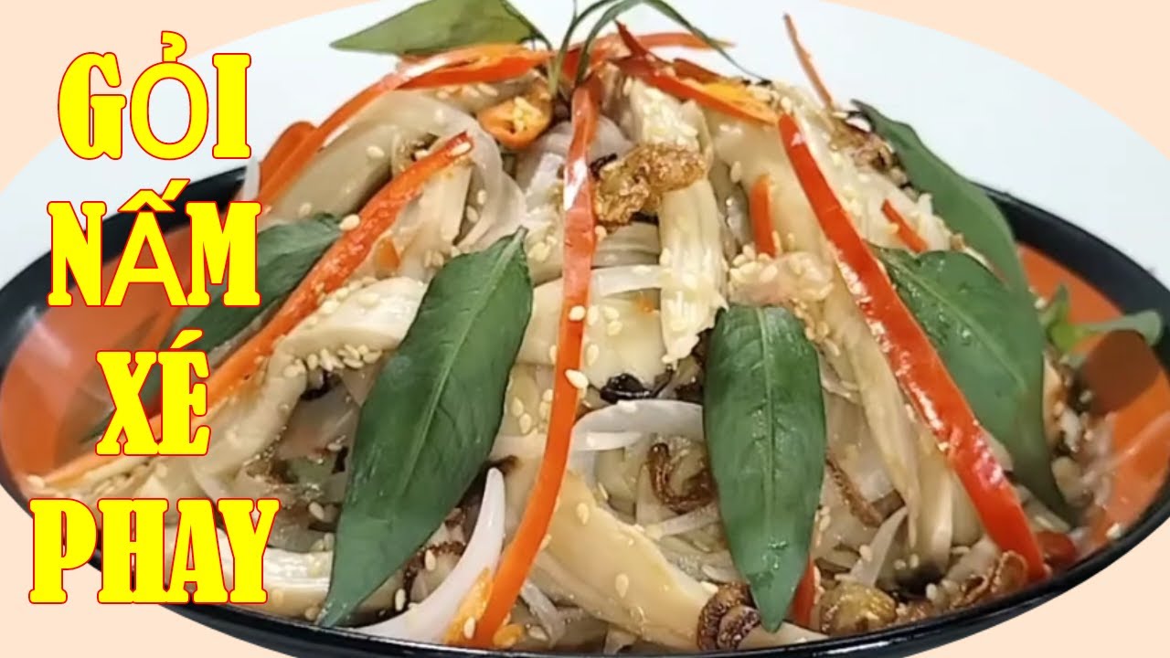 Cách Làm GỎI NẤM XÉ PHAY,Giống GỎI GÀ XÉ PHAY CHAY🤣Giòn Ngon😋Chay Huệ Hoàng VLog