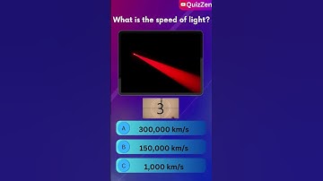 What Is the Speed of Light? | Science Quiz | QuizZen #quiz #sciencequiz #gkquiz #spacequiz