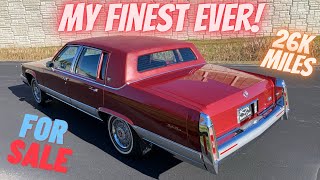 My Finest EVER! 1990 Cadillac Brougham D’Elegance 26k Mikes FOR SALE 5.7 Collector Quality Car
