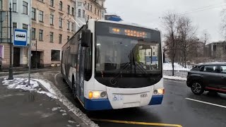 Поездка на троллейбусе ВМЗ-5298.01 "Авангард". б. 6851. маршрут 31. 20.04.24