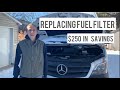 Changing Fuel Filter in 2008-2018 Model Mercedes Sprinter