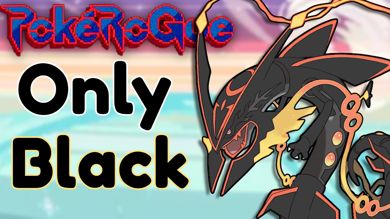 I beat Pokerogue using ONLY BLACK pokemon!