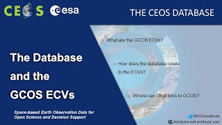 The CEOS Database and the GCOS ECVs