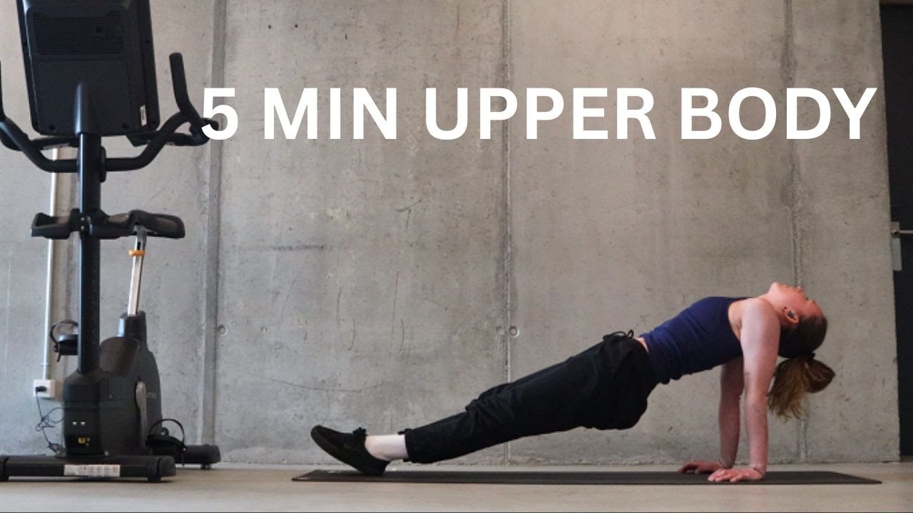 5 MIN UPPER BODY WORKOUT II NO EQUIPMENT II intermediate, no talking (S ...