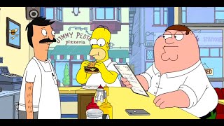 Family Guy | Peter and Homer meet at Bob's Burgers