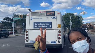 MTA NYCT | 2014-15 NFI “XD40” #7299 On The B7 (Friend Ruined The Shot)
