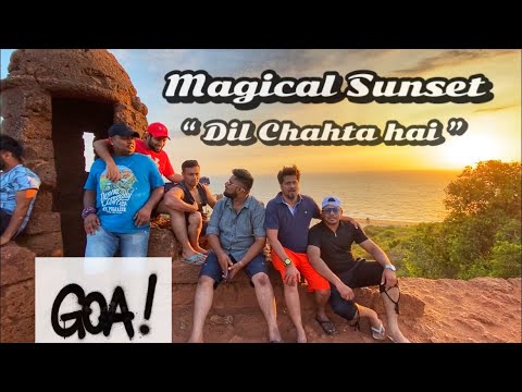 chapora-fort-goa-||-magical-sunset-||-goa-night-life-||-baga-beach-in-night-||-goa-vlog-(-part-3)