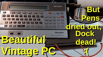 I fixed a Vintage Pocket Computer: Sharp PC-1500 (TRS-80 PC2) Part 1: The Docking Station