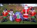 Increíble reacción de Las Ratitas con inflables gigantes de Navidad ItarteVlogs