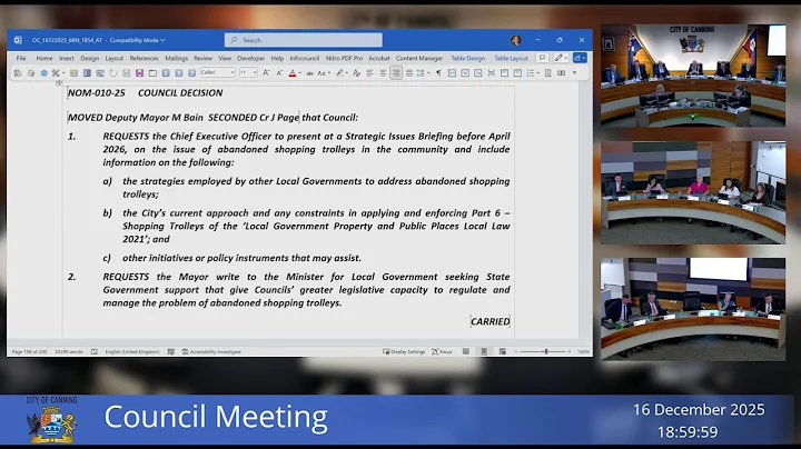 Ordinary Council Meeting - 16 December 2025 at 5:30pm