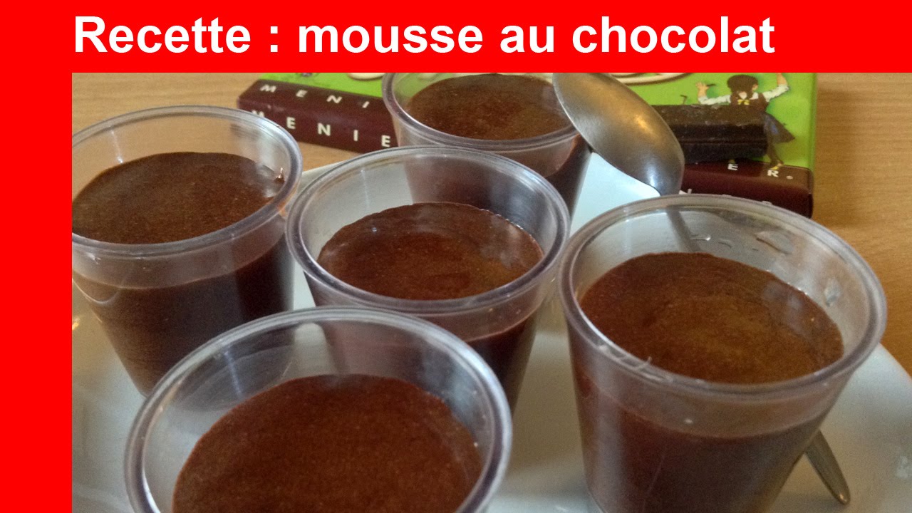 Utiliser des blancs d'oeufs : mousse au chocolat - YouTube