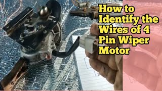 How to Identify the Wires of 4 Pin Wiper Motor | Tagalog with English Caption