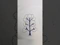 Easy Tree Drawing 🚀 | Simple Marker Pen Art ✨#shorts #viral# #bugatti