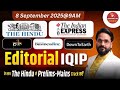 Sunil Abhivyakti Sir's IQIP | Daily UPSC Editorial Analysis – The Hindu, PIB, Indian Express