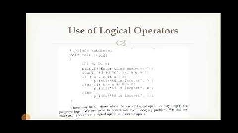 11:Dec/2nd year/Computer/chapter 11/topic(use of logical operators and conditional statements in C)