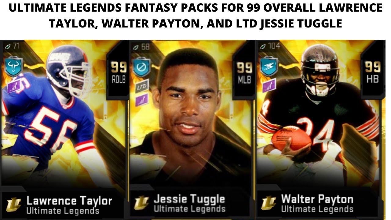 CAN WE DO IT AGAIN? 99 OVR LAWRENCE TAYLOR, WALTER PAYTON