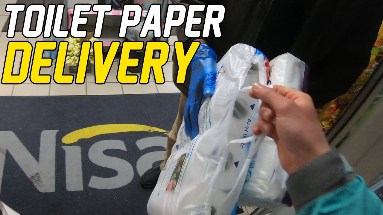 Toilet Paper Delivery Working for UberEats/Deliveroo London YouTube