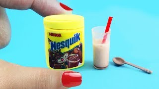 DIY Nesquik en Miniatura - Comestible - Chocolate en Polvo para muñecas