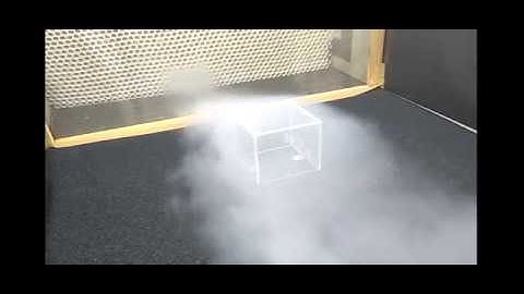 Flow visualization| Cube| Smoke visualization| Varying Reynold