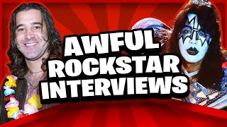 10 AWFUL Rock Star Interviews (ft. Creed, KISS, more)