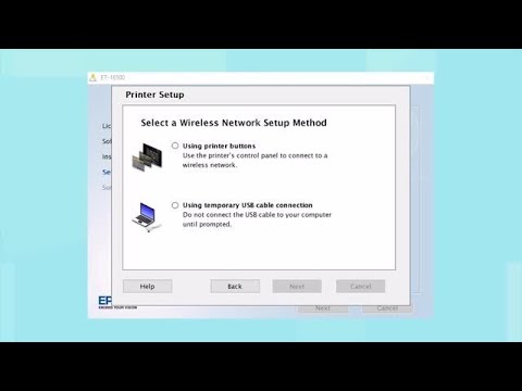 Epson EcoTank ET-16500: Wireless Setup Using the Printer’s Buttons